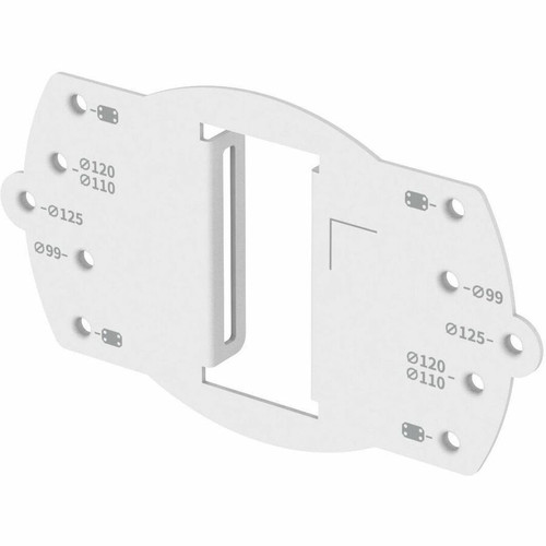Hanwha Pole Mount for Security Camera Dome - Silver - Stainless Steel (SBD-140PMB)