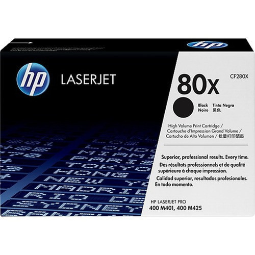 HP 80X Toner Cartridge - Black - Laser - High Yield - 6900 Pages (HPI-CF280X)