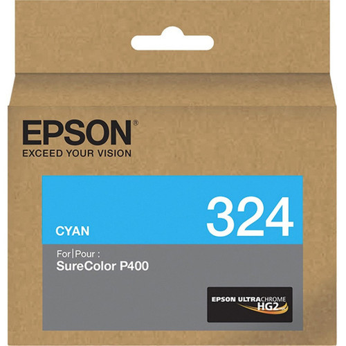 Epson UltraChrome 324 Ink Cartridge - Cyan - Inkjet (T324220)
