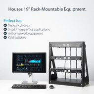 StarTechcom_2_Post_Open_Frame_Rack_-_12U_Heavy_Duty_Rack_-_Compact_-_Open_Frame_-_Network_Equipment_Rack_2POSTRACK12_-_Store_your_-_2POSTRACK12