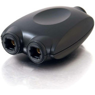 C2G Toslink Digital Audio Splitter - 1 x Toslink Female Digital Audio - 2 x Toslink Female Digital Audio - Black 27027
