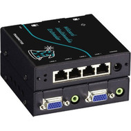 Black Box Wizard Multimedia Extender - 2 Input Device - 4 Output Device - 98425 ft 300000 mm Range - 4 x Network RJ-45 - SVGA - x AVU5004A