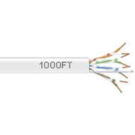 Black Box GigaBase 350 Cat5e Bulk UTP Cable - 1000 ft Category 5e Network Cable - Bare Wire - Bare Wire - White EYN852A-PB-1000