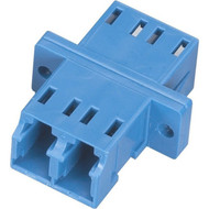 Black Box Fiber Optic Duplex Multimode Coupler - 1 Pack - 2 x LC Network Female - 2 x LC Network Female - Blue - TAA Compliant FOT123