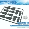 Complete Hinges / Nozzle Set (12 pc) for SCX10 III Motobilt JT (SLS Black)