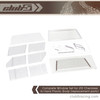 Complete Window Set for 1/10 Cherokee XJ Hard Plastic Body (replacement parts)