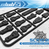 Complete Hinges / Nozzle Set (16 Pcs) for SCX10 III Jeep JL Wrangler (SLS Black)