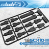 Complete Hinges / Nozzle Set (16 Pcs) for SCX10 III Jeep JL Wrangler (SLS Black)
