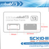 Stainless Steel License Plate Frame for SCX10 III Jeep JT Gladiator