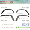 Fender Delete for SCX6 Jeep JLU Wrangler ( Black Powder Coated Steel)