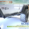  Black Anodized Aluminum Step Down Rock Slider w/ Courtesy Lights for SCX6 Jeep JLU Wrangler