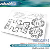 Stainless Steel Front / Rear Axle / Center Skid Plate for Axial SCX24