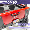 Tailgate Handle w/ 3rd Brake Light for SCX10 III Jeep CJ-7