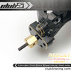 Extended 12mm Brass Wheel Hexes w/ Steel Stub Axles for Redcat Fusion / Ascent