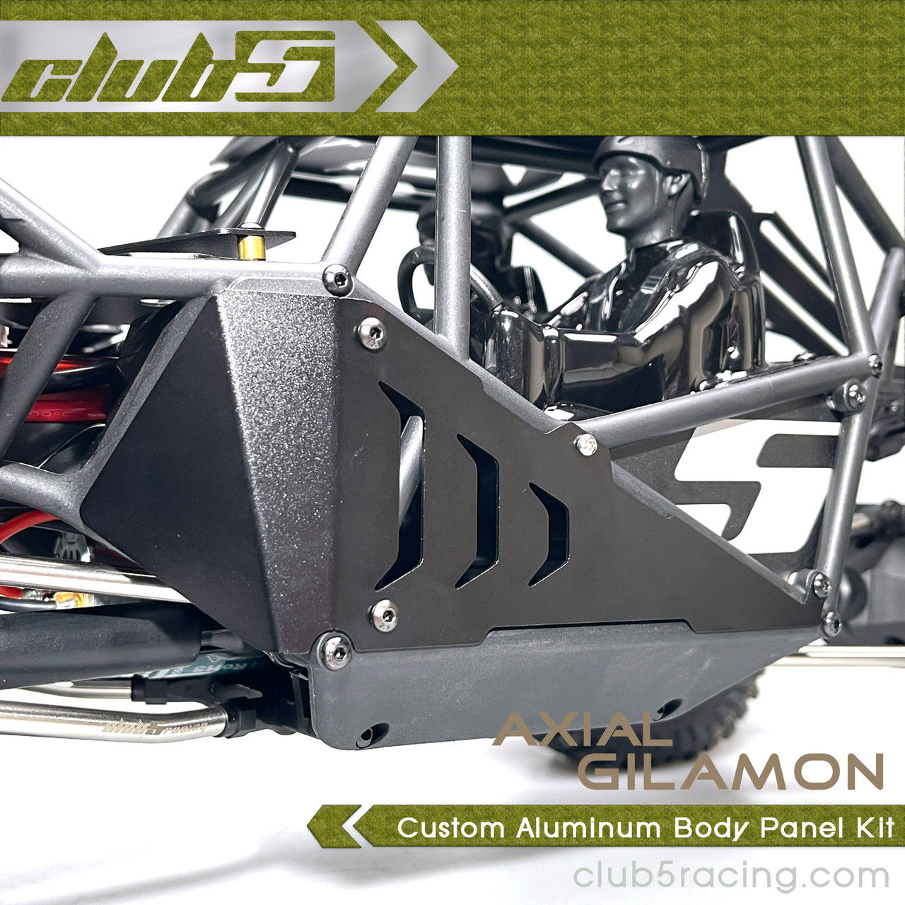 Custom Aluminum Body Panel Kit for Axial AXP8 Gilamon