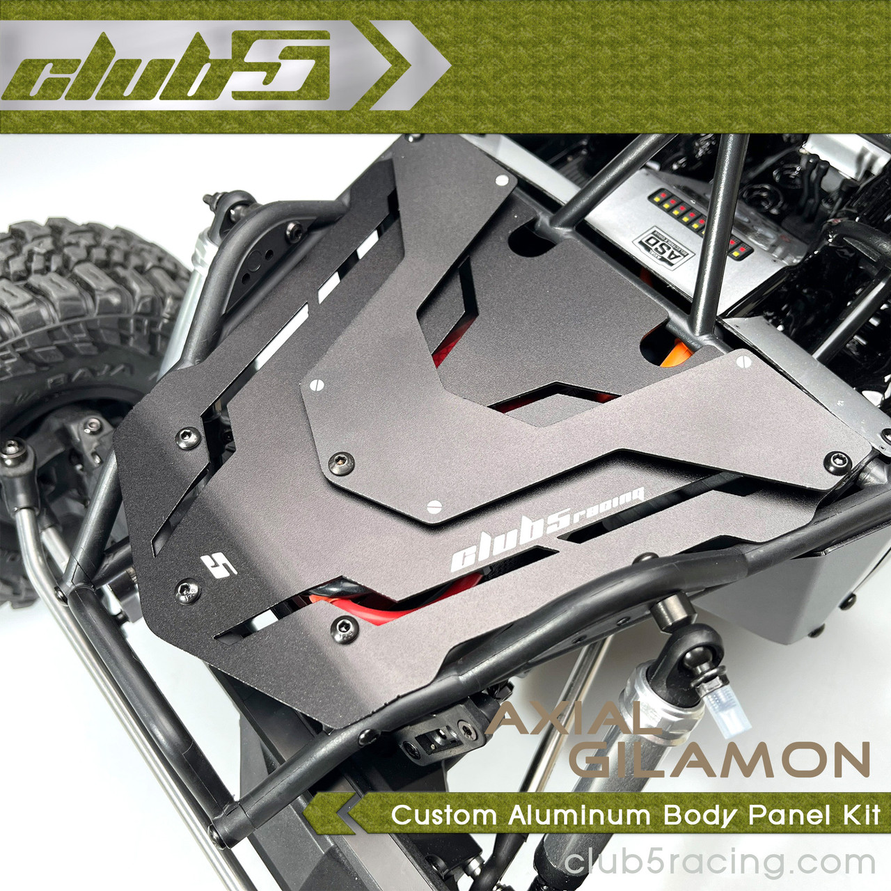 Aluminum Body Panel Kit for Axial AXP8 Gilamon ( V2 )