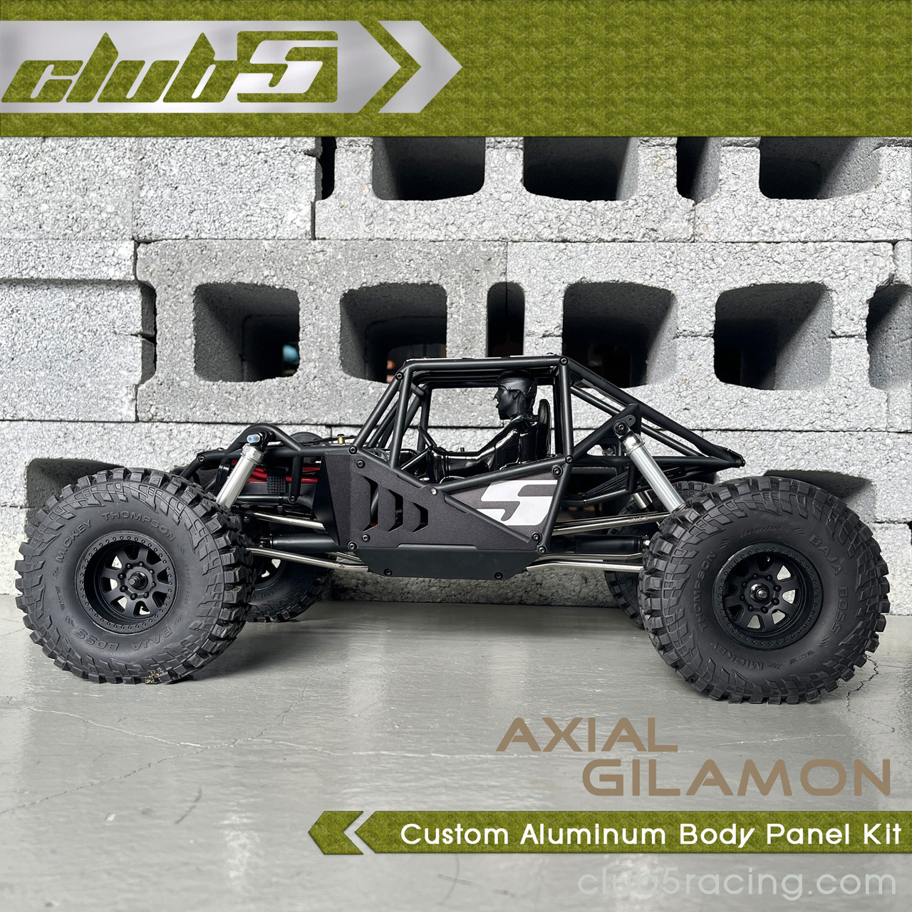 Aluminum Body Panel Kit for Axial AXP8 Gilamon ( V2 )