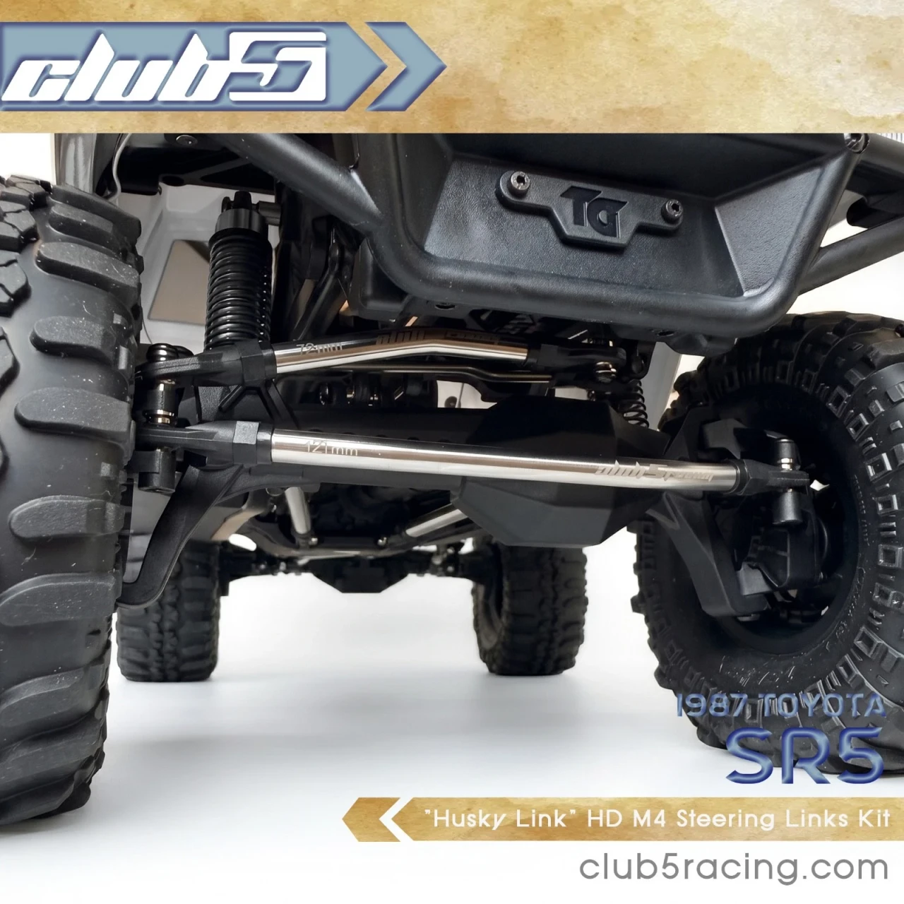 "Husky Link" Hi-Clearance Steering Links Kit for SCX10III 1987 Toyota SR5