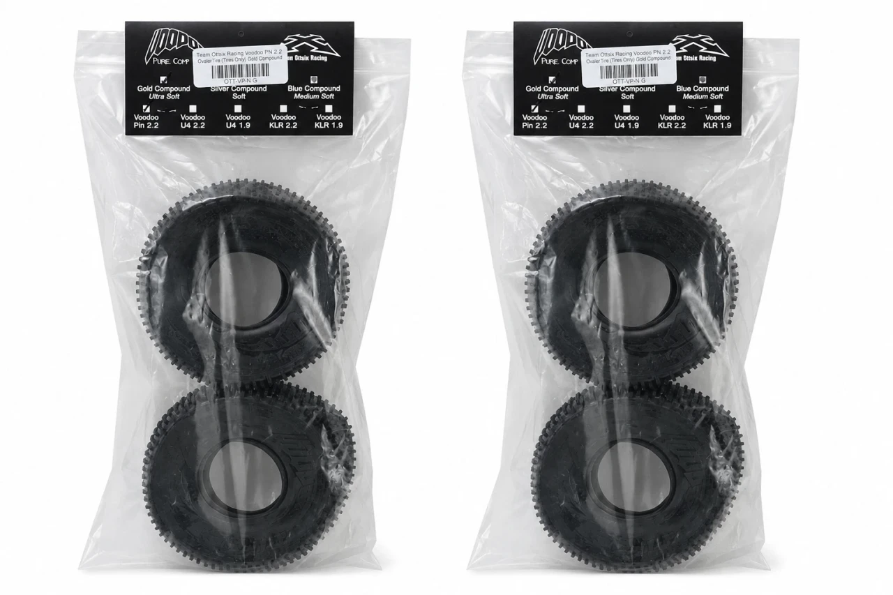 22PIN-G 2.2 Voodoo Pin Tires Rubber Compounds Gold (Ultra Soft) ( 4 )