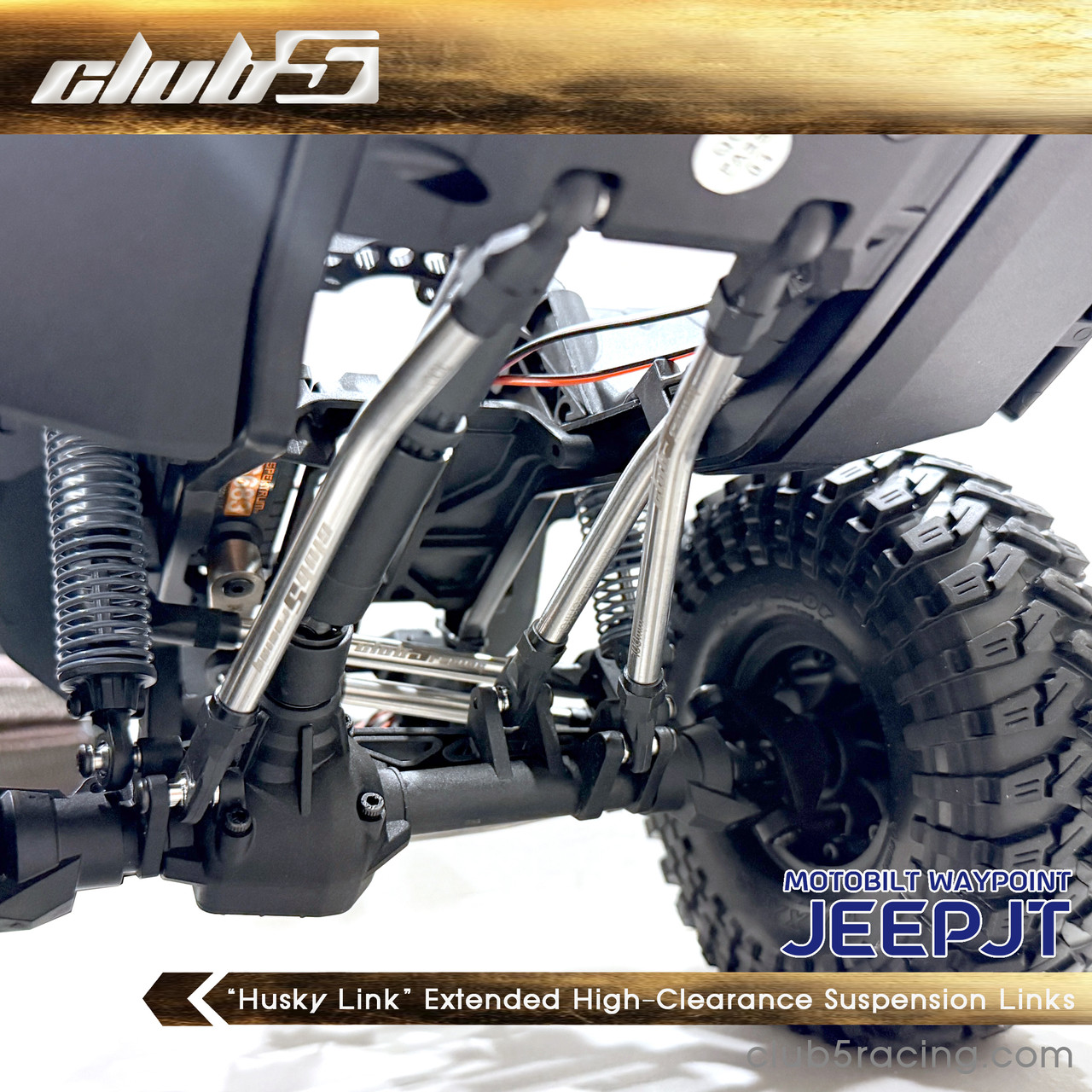 “Husky Link” High-Clearance Steering Links For  SCX10 III Motobilt   JT 