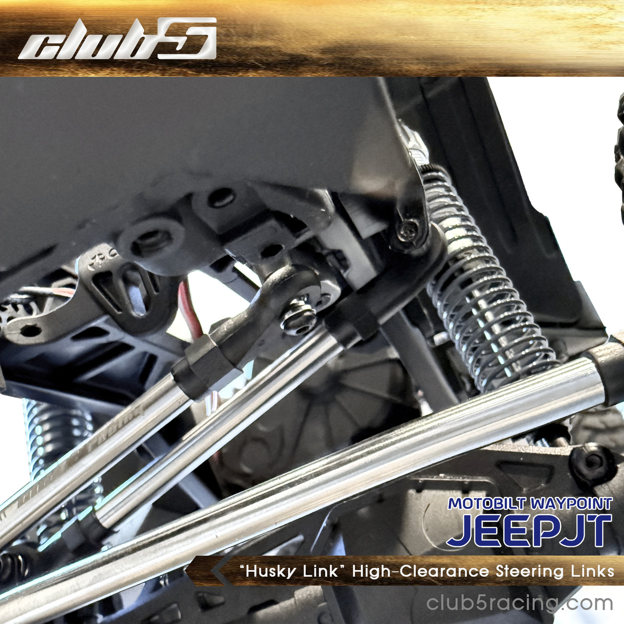 “Husky Link” High-Clearance Steering Links For  SCX10 III Motobilt   JT 
