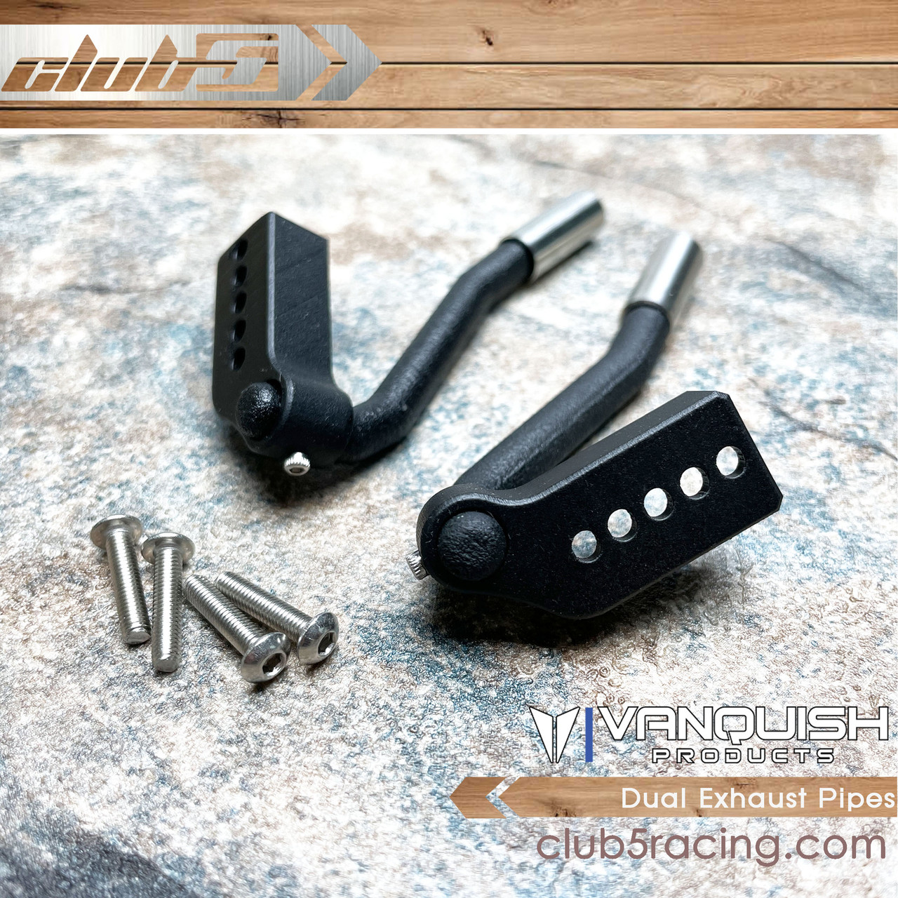 Dual Exhaust Pipes for Vanquish VS4-10