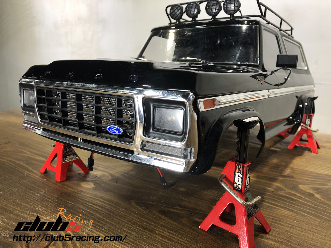 Emblem Bracket for TRX-4 Bronco Front Grill w/ FORD Emblem