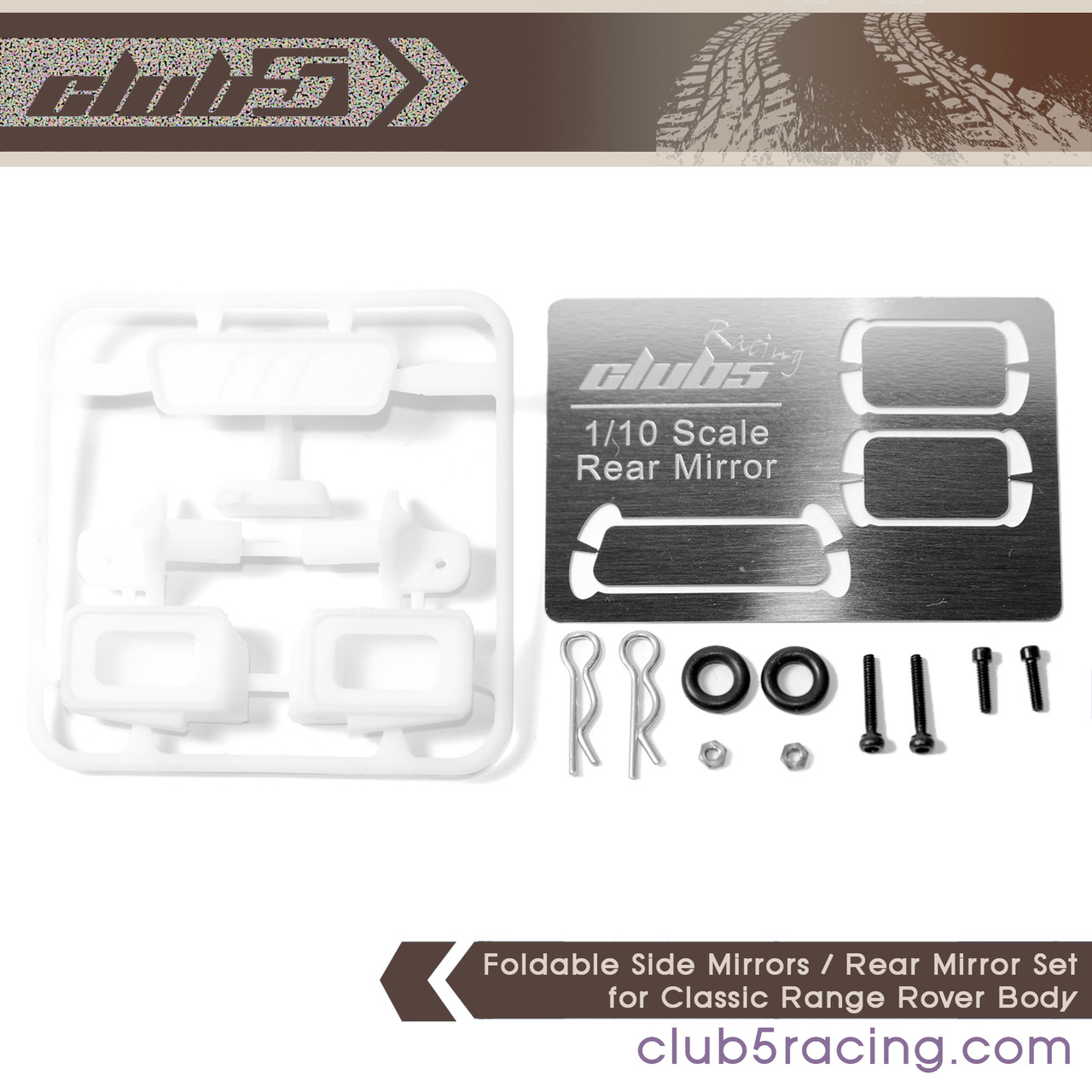 Foldable Side Mirrors / Rear Mirror Set for Classic Range Rover Body