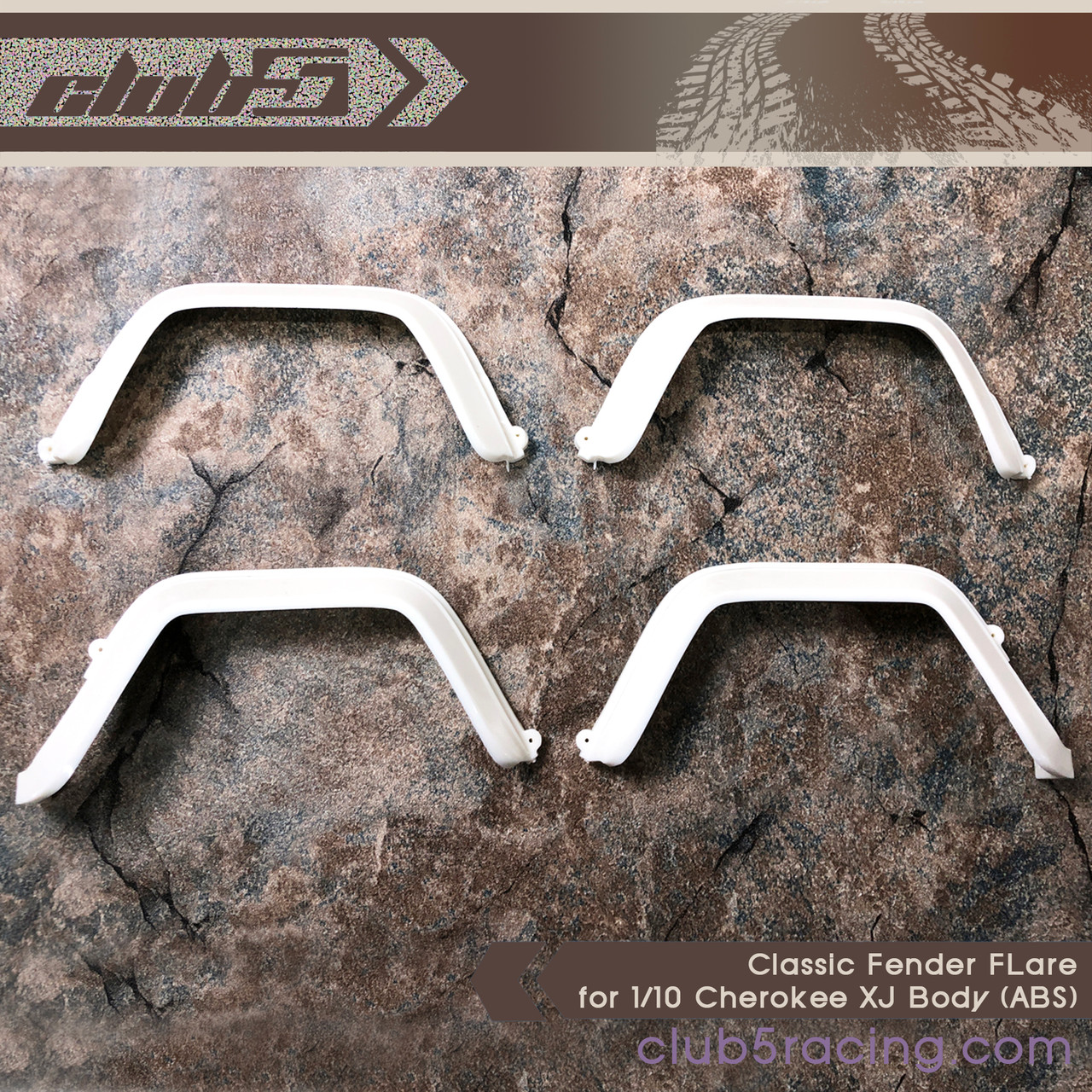 Classic Fender FLare for 1/10 Cherokee XJ Body (ABS)
