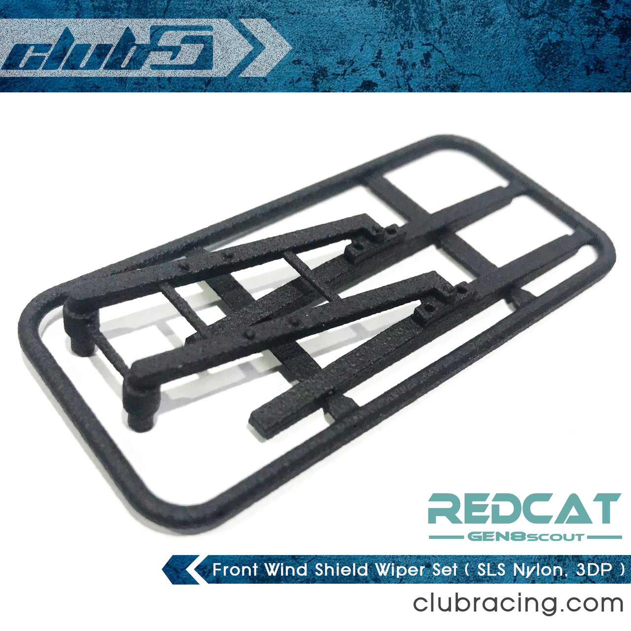 Front Wind Shield Wiper Set for Redcat GEN8( SLS Nylon, 3DP )