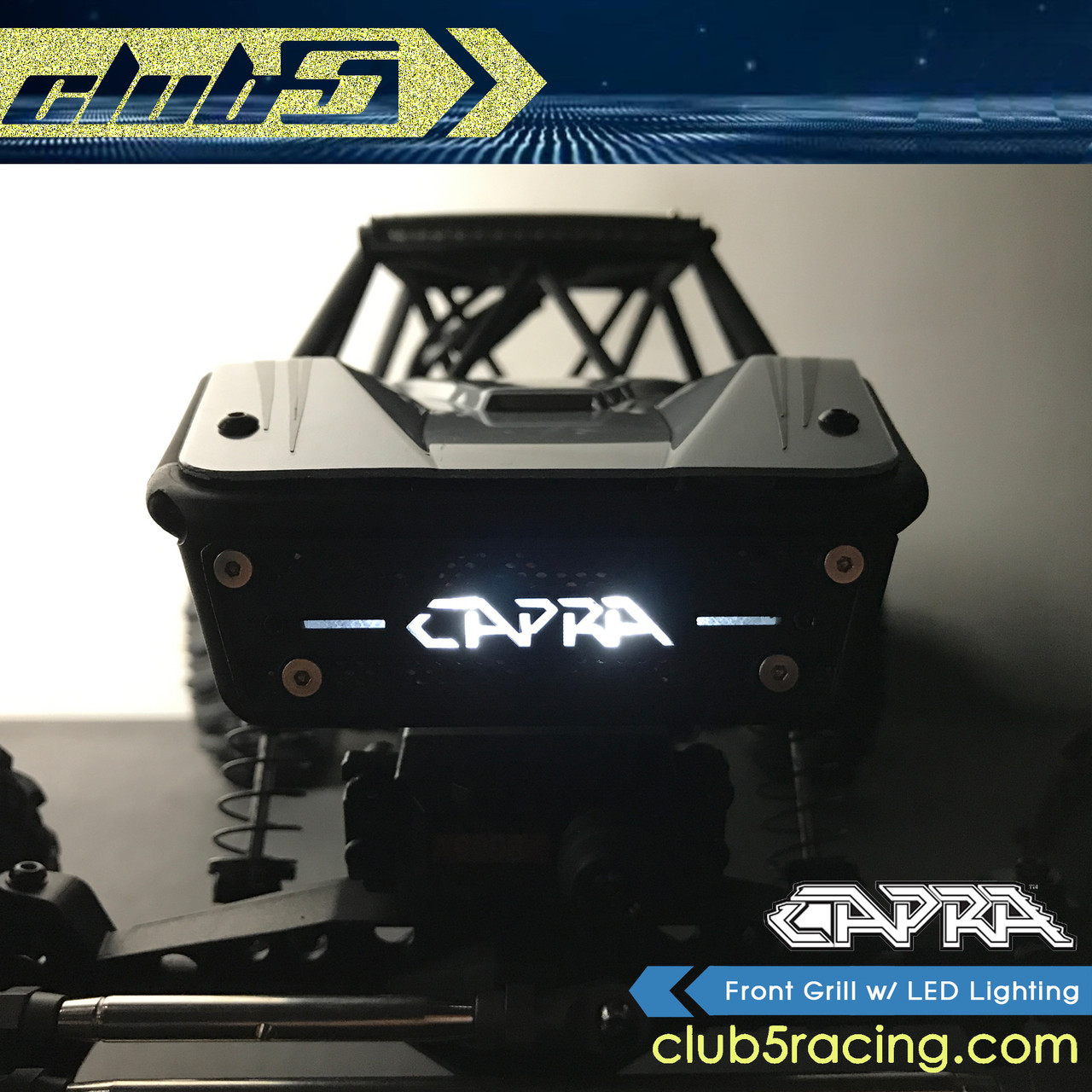 Front Grill w/ LED Lighting for Axial Capra