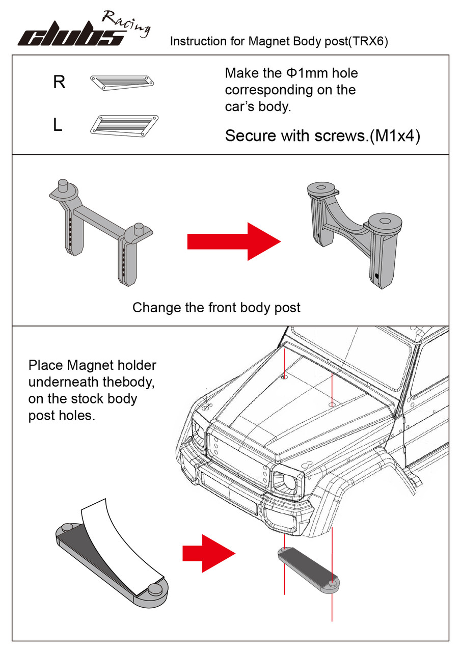 Brabus Hood Vent For TRX-6 MB G63 AMG 6x6 ( Include Front Magnetic Body Mount )