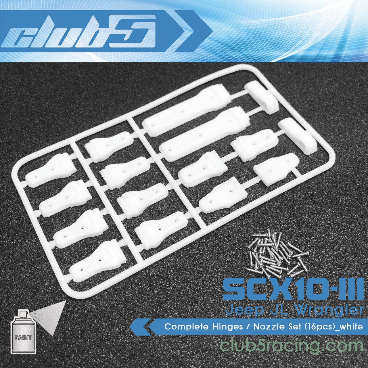 Complete Hinges Set ( 16 Pcs ) for Axial SCX10 III JL Jeep JL Wrangler