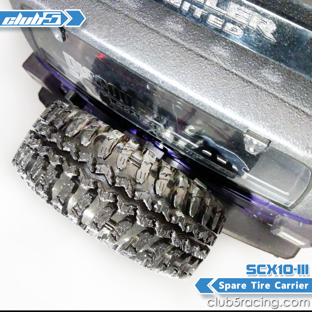Spare Tire Carrier for SCX10 III Jeep JL Wrangler
