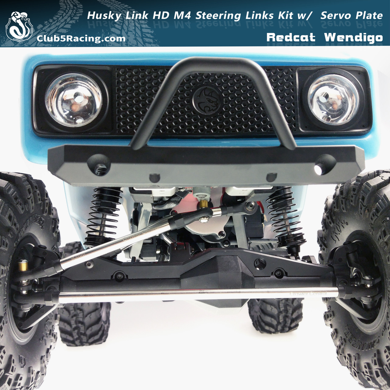 Aluminum Servo Relocation / Husky Steering Links for Redcat Wendigo