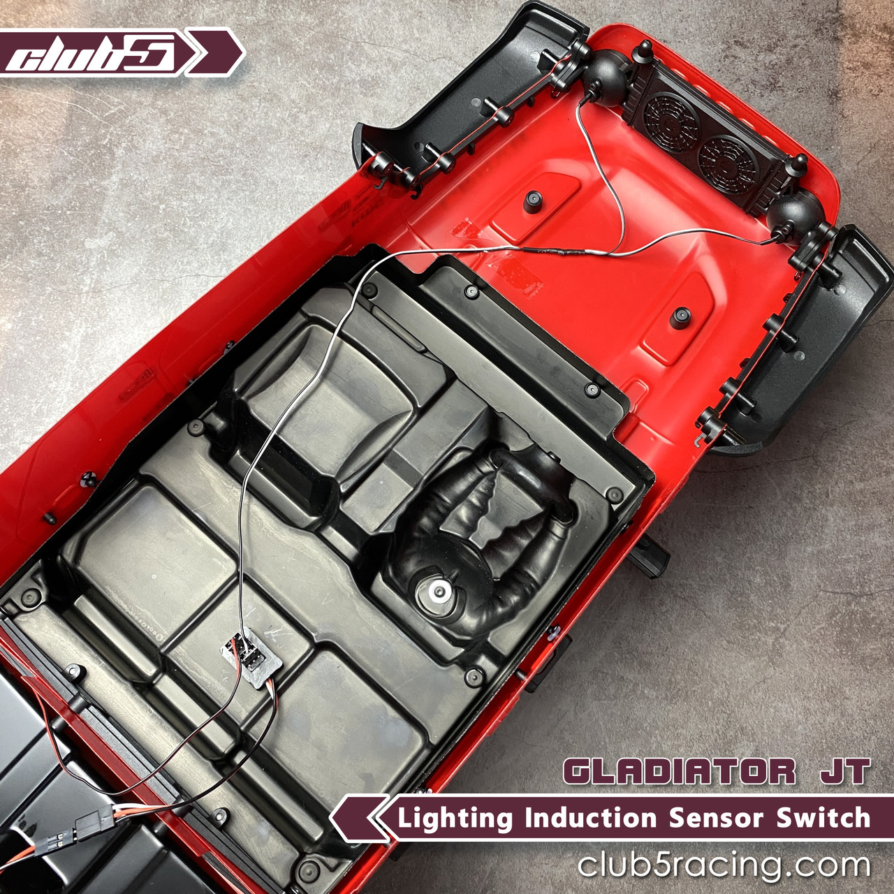 Induction Sensor Switch for SCX10 III Jeep JT Gladiator Stock Lighting ( Waterproof )