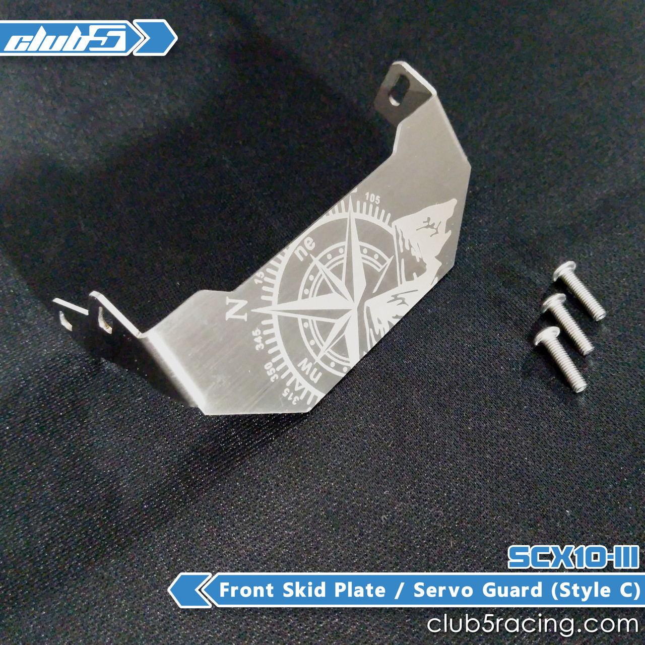 Front Metal Skid Plate for SCX10 III Jeep JL Wrangler / JT Gladiator ( C )