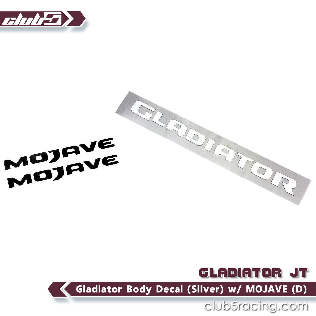 Custom Body Decal for SCX10 III Jeep JT Gladiator ( S ) / MOJAVE