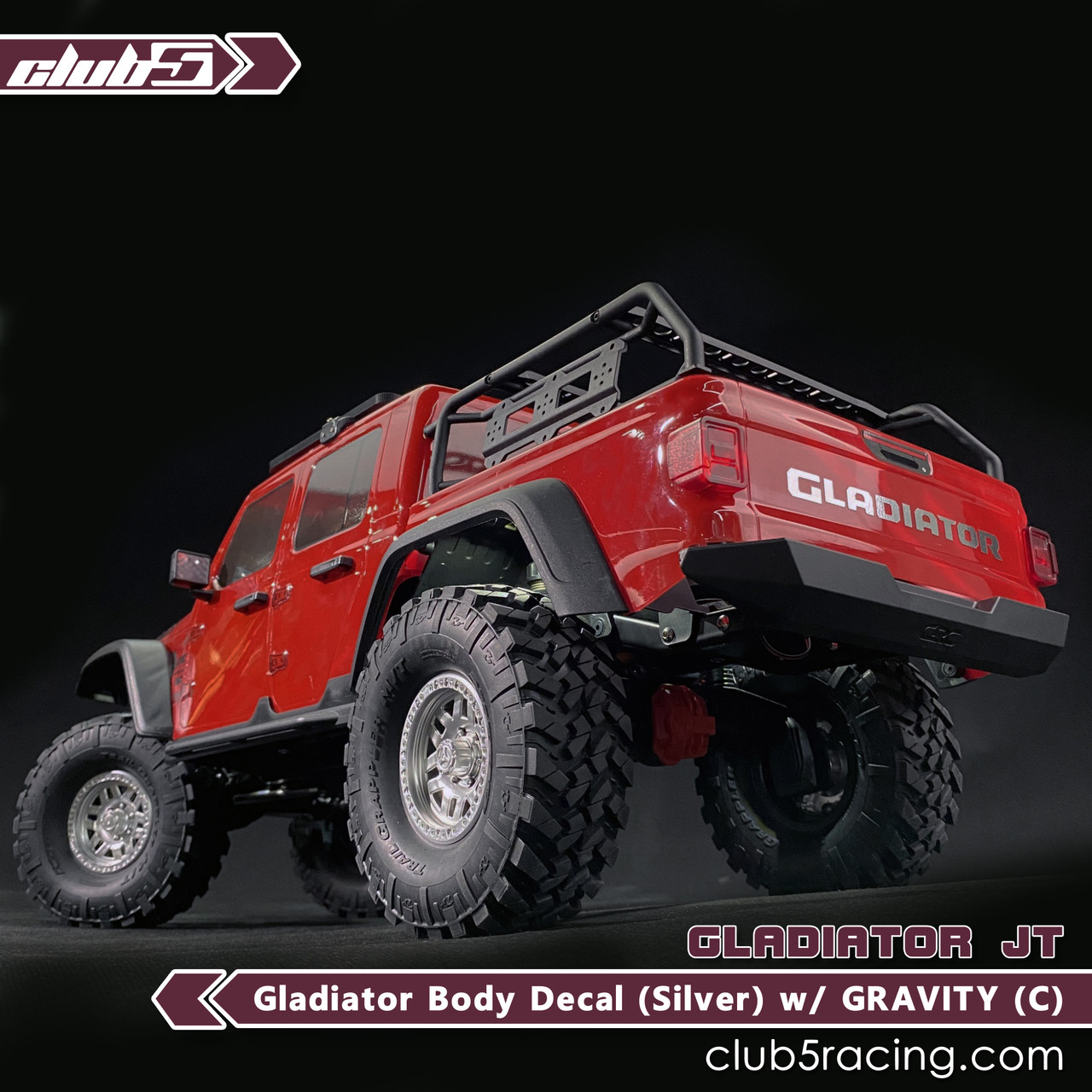 Custom Body Decal for SCX10 III Jeep JT Gladiator ( S ) / GRAVITY