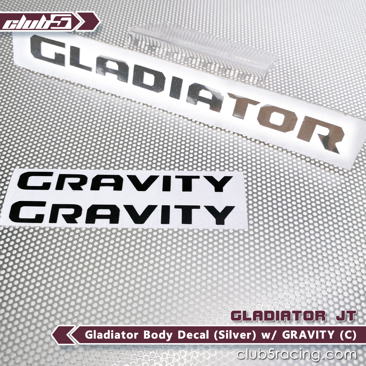 Custom Body Decal for SCX10 III Jeep JT Gladiator ( S ) / GRAVITY