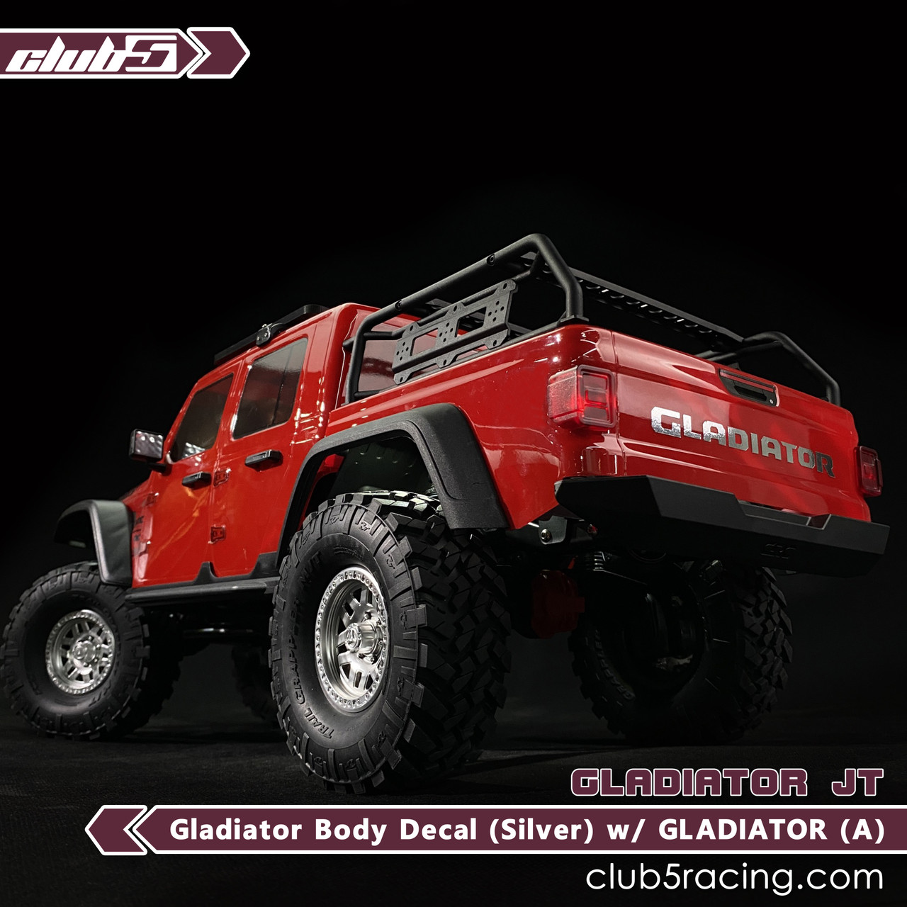 Custom Body Decal for SCX10 III Jeep JT Gladiators( S ) / GLADIATOR