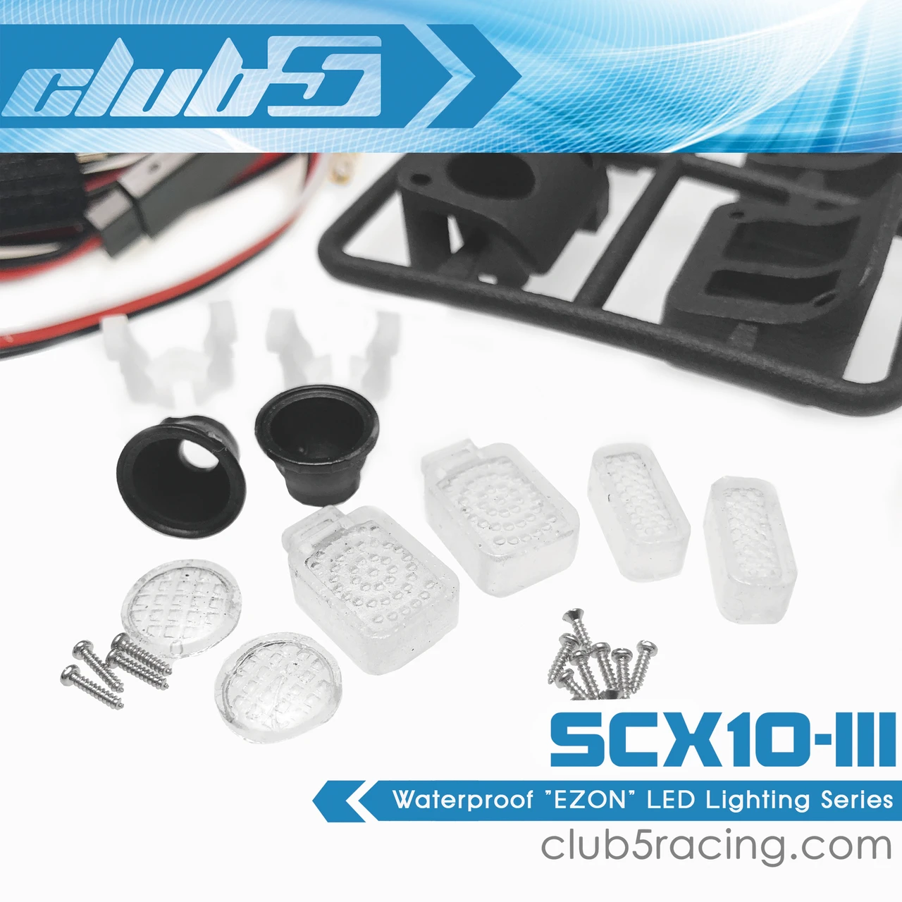 “EZON” Lighting Kit for Axial SCX10 III Jeep JL Wrangler ( Waterproof )