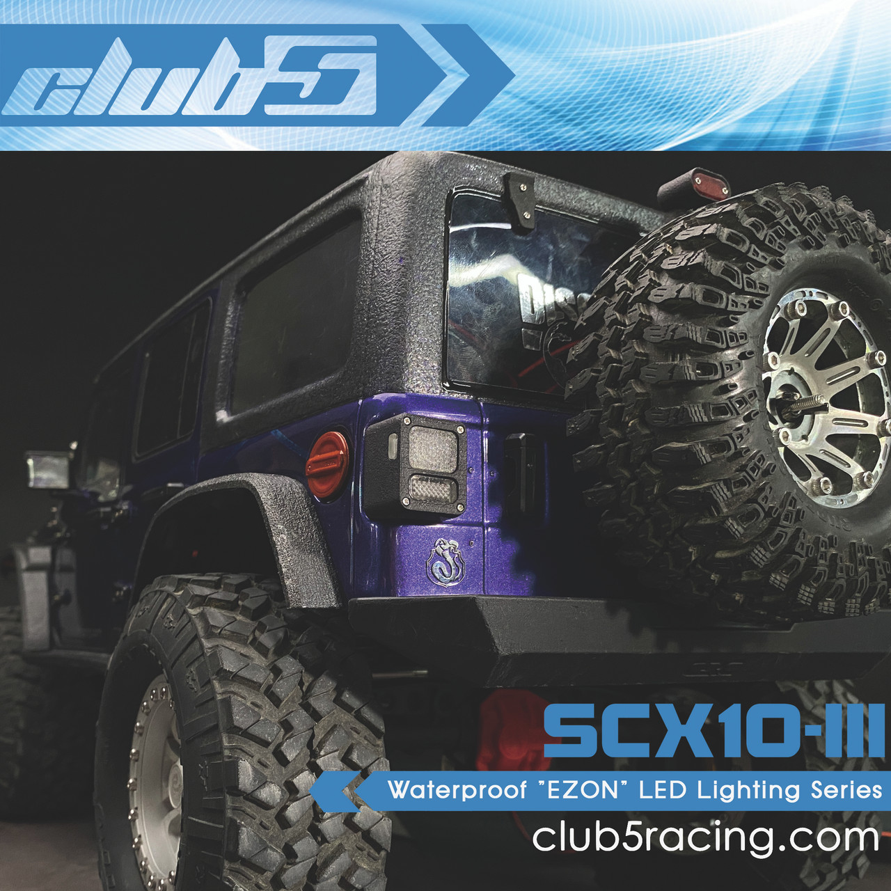 “EZON” Lighting Kit for Axial SCX10 III Jeep JL Wrangler ( Waterproof )