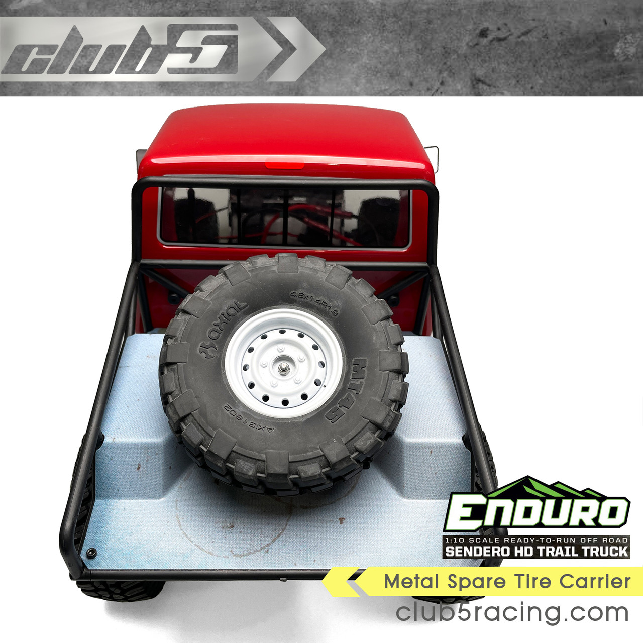 Metal Spare Tire Carrier for Enduro Sendero HD