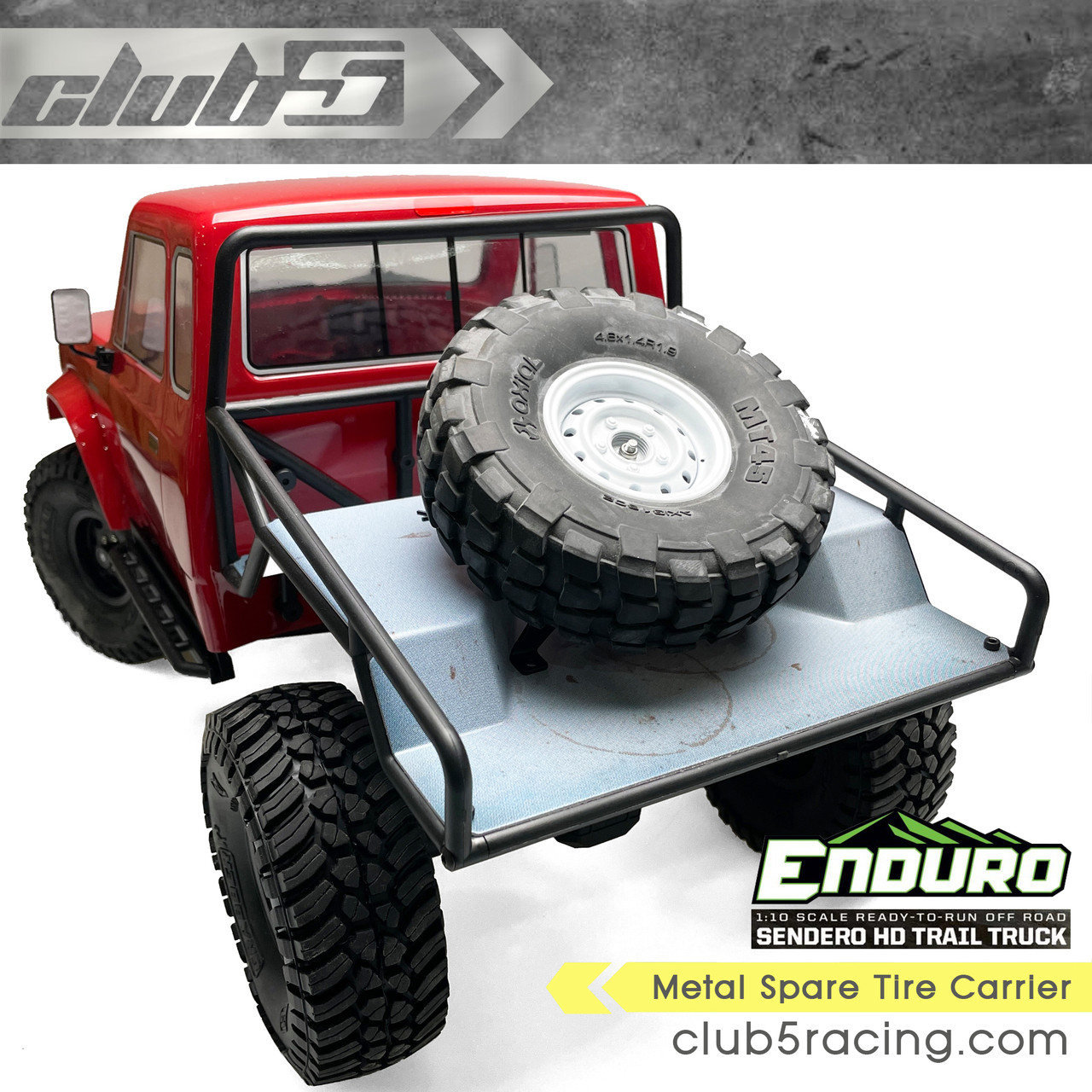 Metal Spare Tire Carrier for Enduro Sendero HD