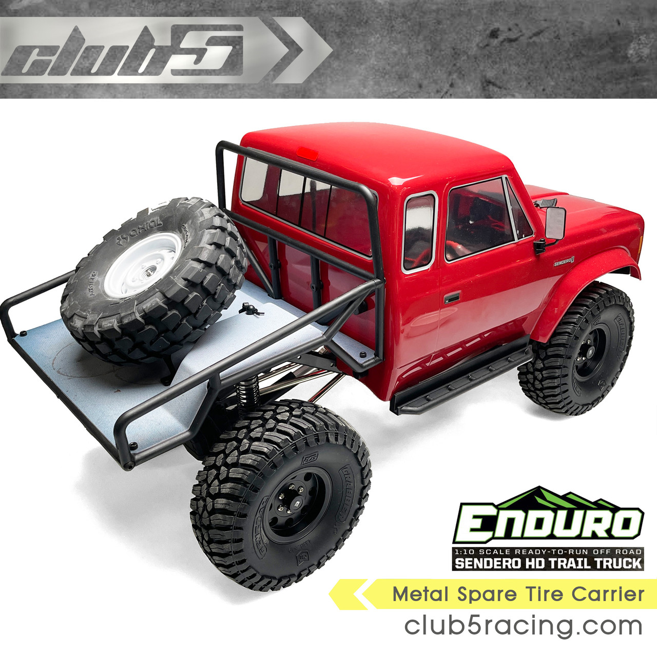 Metal Spare Tire Carrier for Enduro Sendero HD