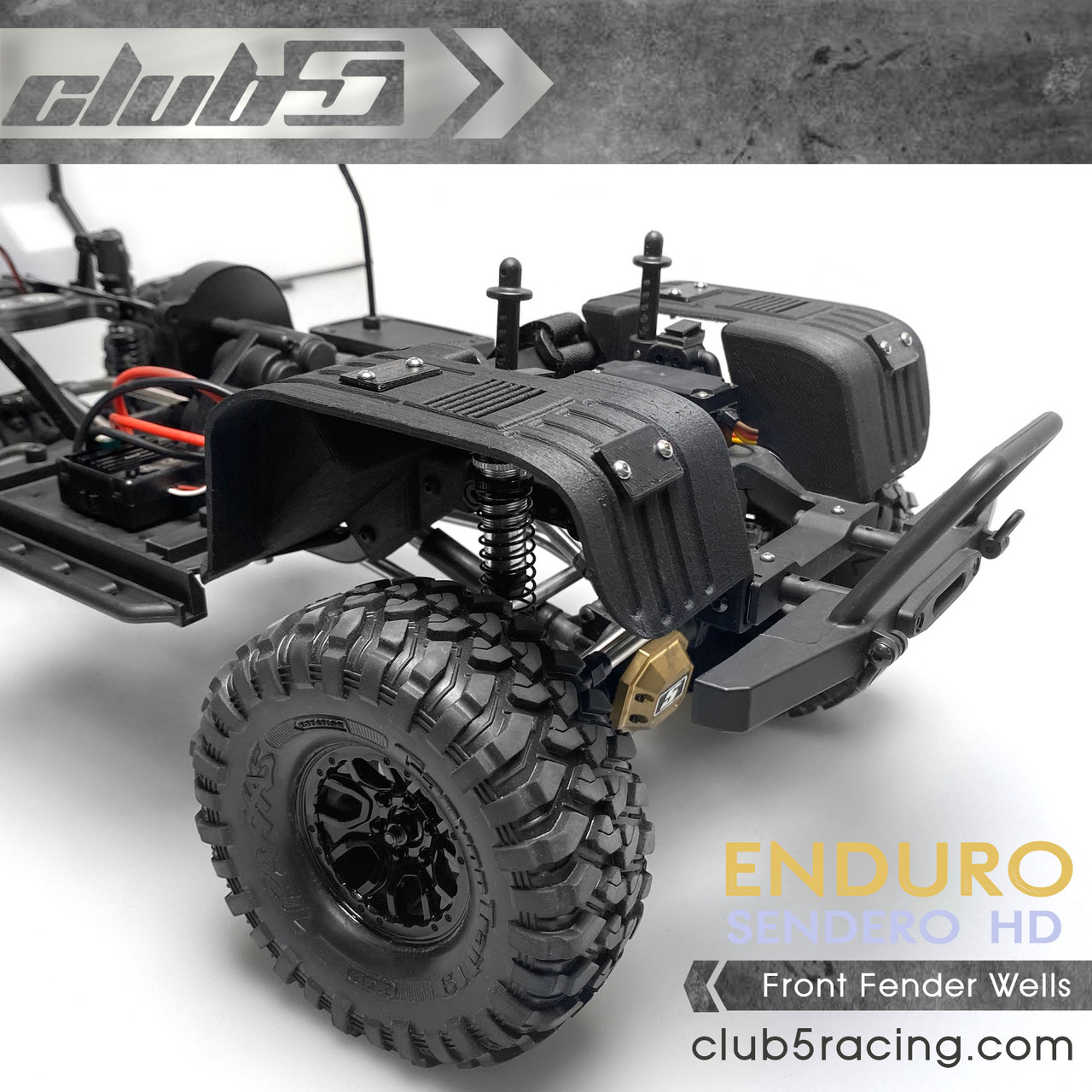 Front Fender Wells for Element RC Enduro Sendero HD ( Rock Light Ready )