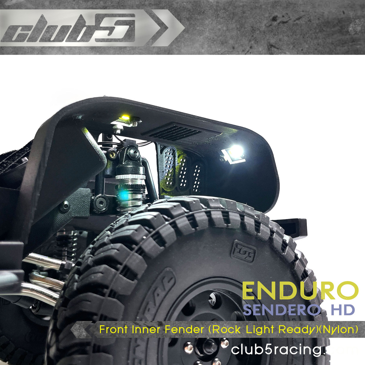 FRONT LED Rock Light Kit for Axial UMG10 / Enduro Sendero HD ( 4 LEDs )