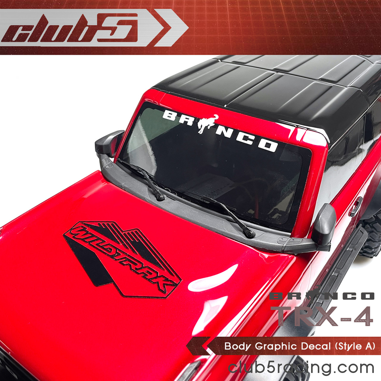 Body Graphic Decal for Traxxas TRX-4 2021 Ford Bronco ( A )