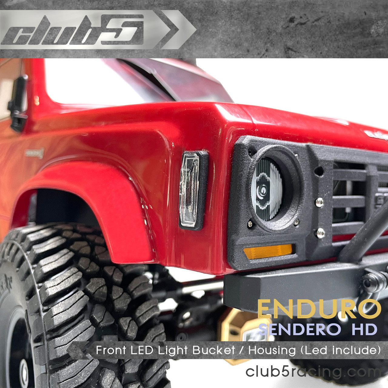 Front LED Head Light / Blinker Bucket for Element Sendero HD ( 6V LED Included )